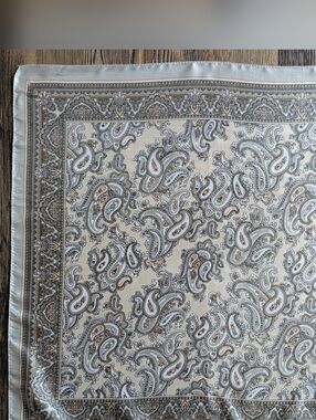 Paisley Silk-Feel Satin Scarf